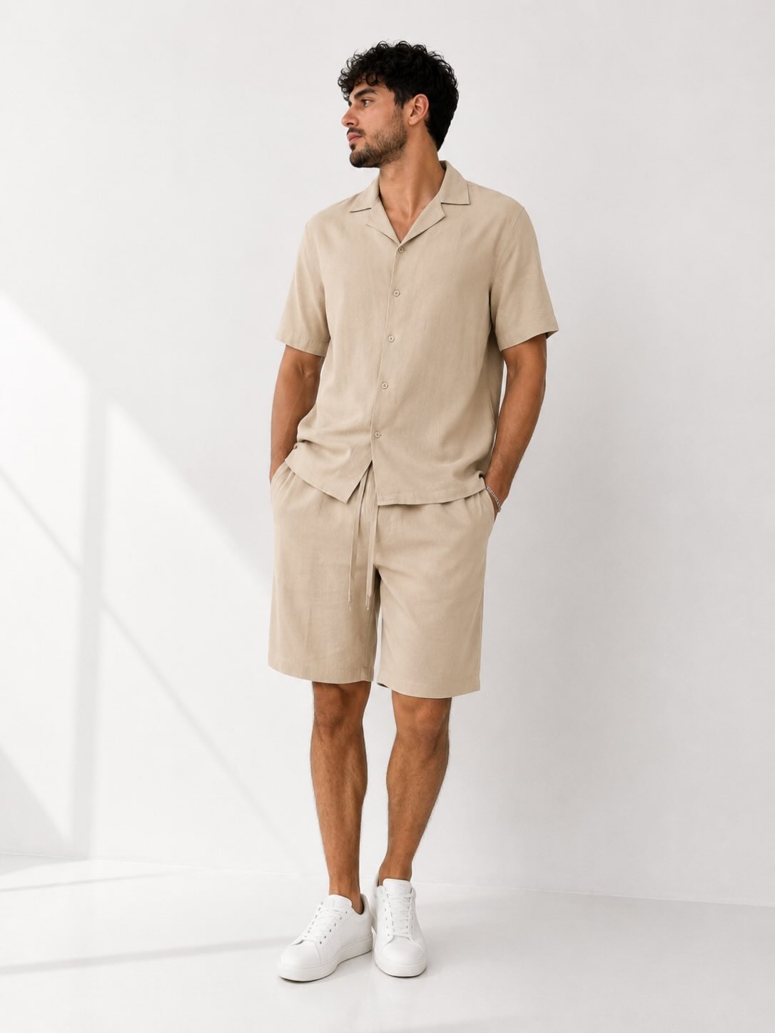 Ensemble Sable — Chemise + Short