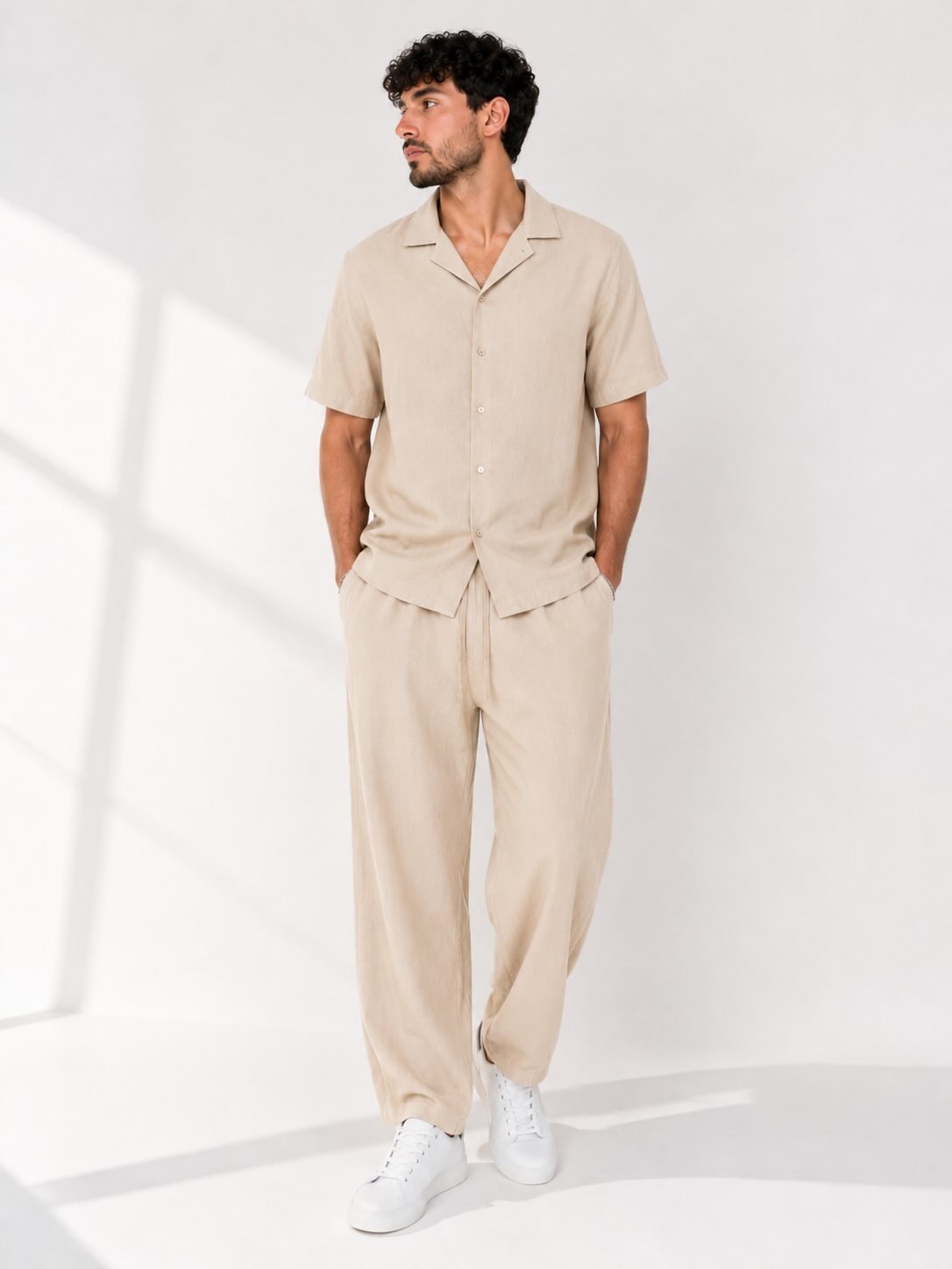 Ensemble Sable — Chemise + Pantalon