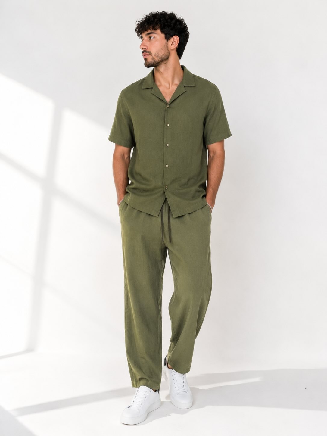 Ensemble Kaki — Chemise + Pantalon