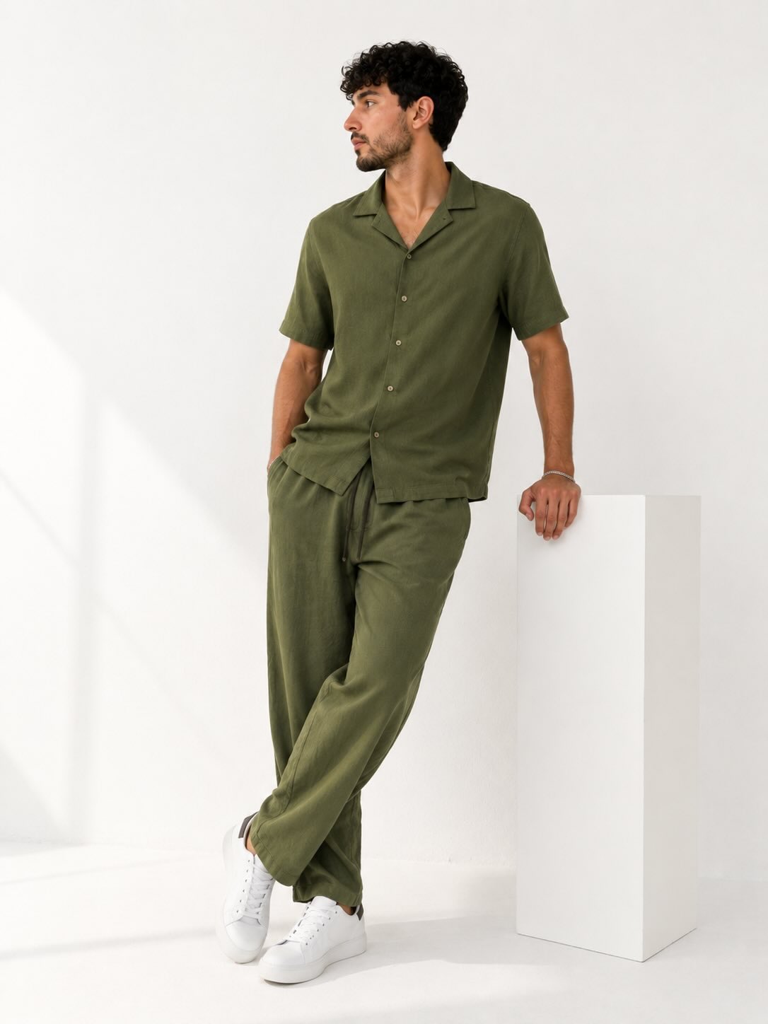 Ensemble Kaki — Chemise + Pantalon